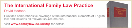 International Family Law Practice by David Hodson