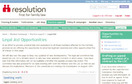 Resolution Web Page